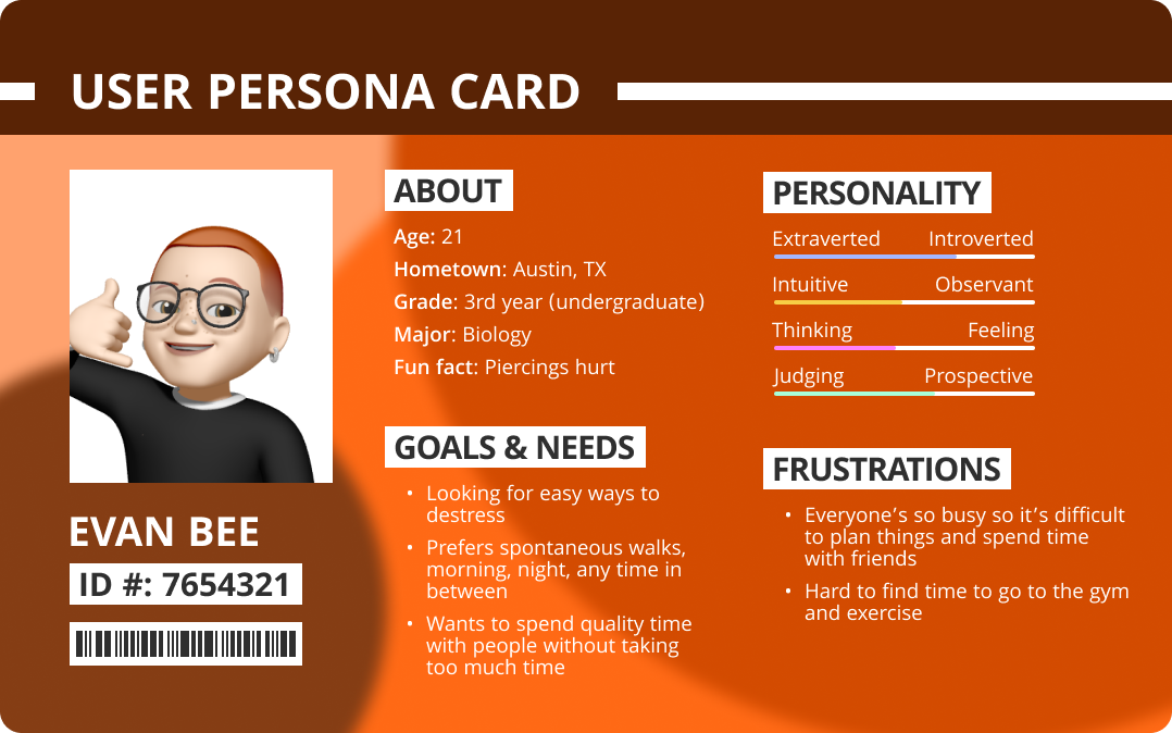 user persona: evan